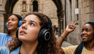 Audio guided tourists