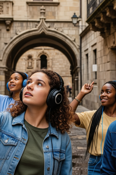 Audio guided tourists
